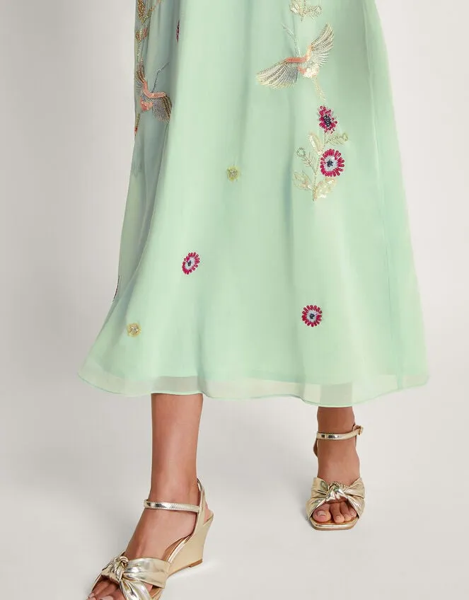 Women Rosalie HandEmbellished Dress Green Monsoon Dresses