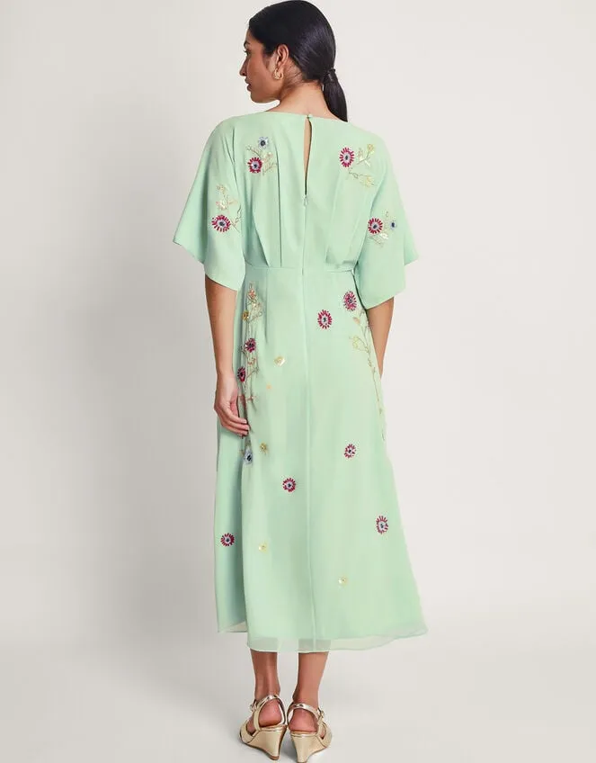 Women Rosalie HandEmbellished Dress Green Monsoon Dresses