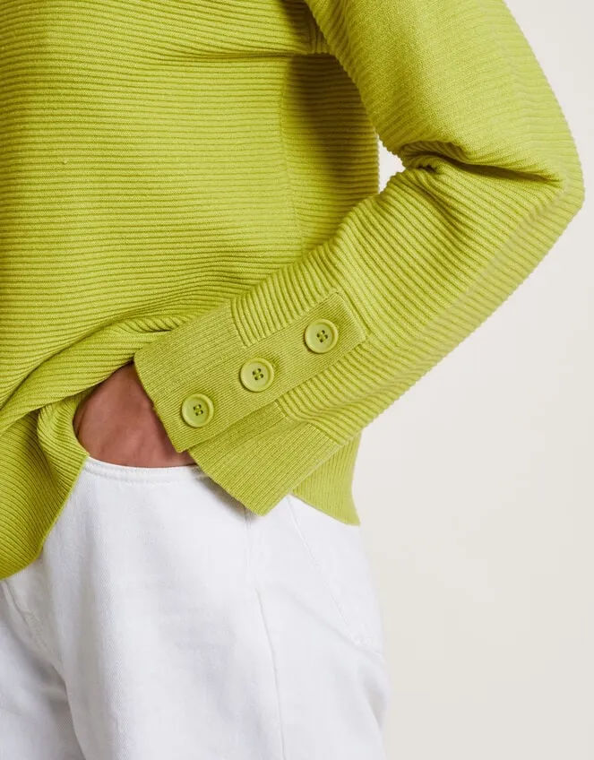 Women Rue Rib Jumper Green Monsoon Knitwear
