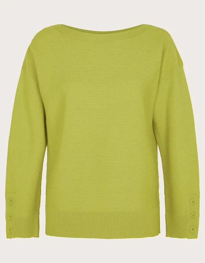 Women Rue Rib Jumper Green Monsoon Knitwear