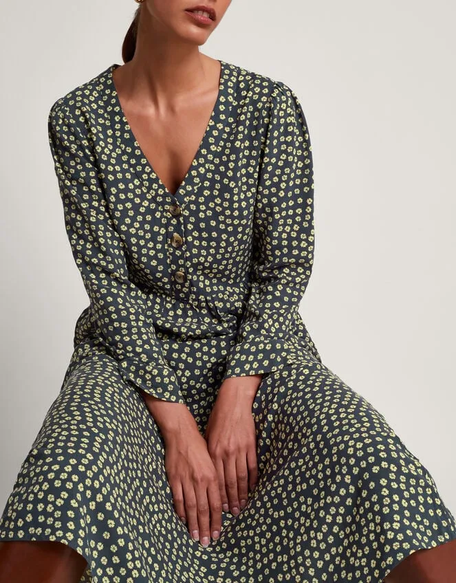 Women Sancha Floral Print Dress Blue Monsoon Dresses