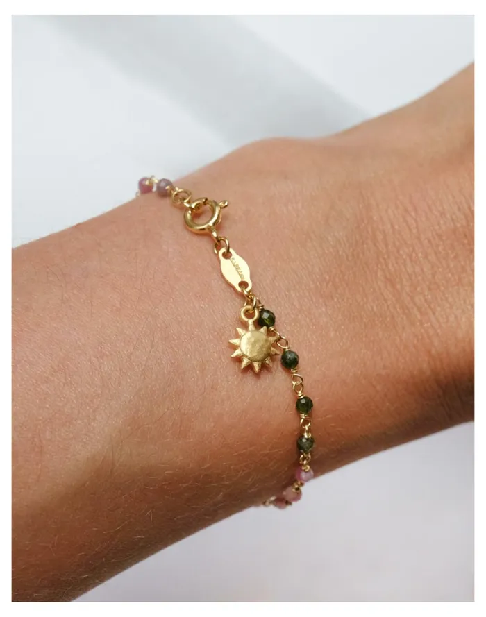 Women Satya Jewelry Abundant Joy Tourmaline Gemstone Bracelet Green Multi Madewell Bracelets Women Satya Jewelry Abundant Joy Tourmaline Gemstone Bracelet Green Multi Madewell Bracelets