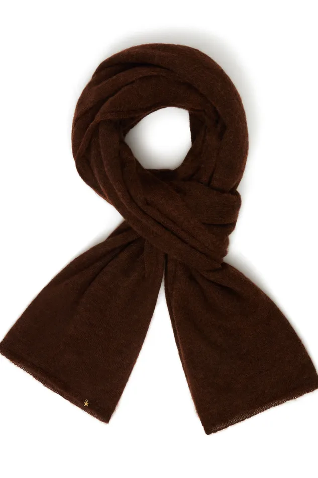 Women Scarf Canela Ours charpe Super Mohair Marron Des Petits Hauts Scarves and Beanies