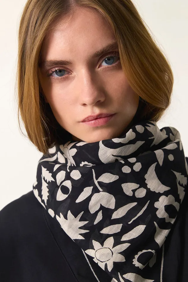 Women Scarf Nulotte Ted Foulard Coton Multicolore Des Petits Hauts Scarves