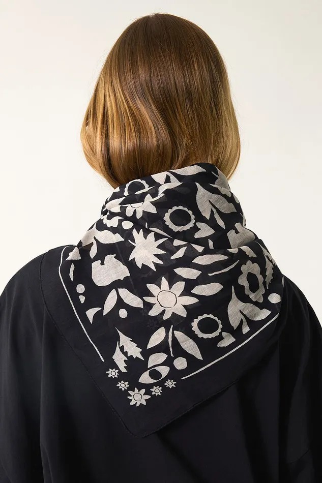 Women Scarf Nulotte Ted Foulard Coton Multicolore Des Petits Hauts Scarves