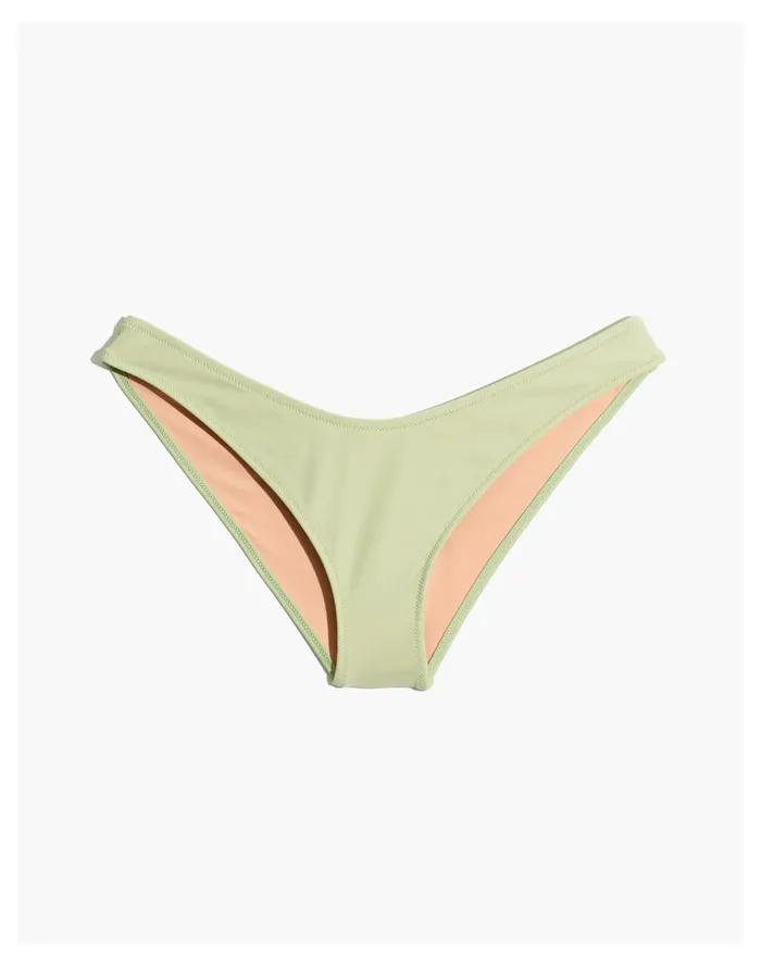 Women Second Wave Curved Waist Bikini Bottom Sunfaded Mint Madewell Swim Women Second Wave Curved Waist Bikini Bottom Sunfaded Mint Madewell Swim