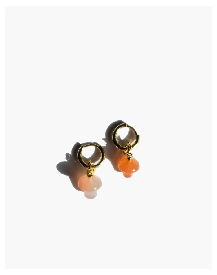 Women Seree Harvest Jade Stone Charm Earrings Pink Madewell Earrings