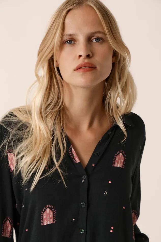 Women Shirt Romi Kasba Chemise Viscose Multicolore Des Petits Hauts Blouses Shirts and Tops
