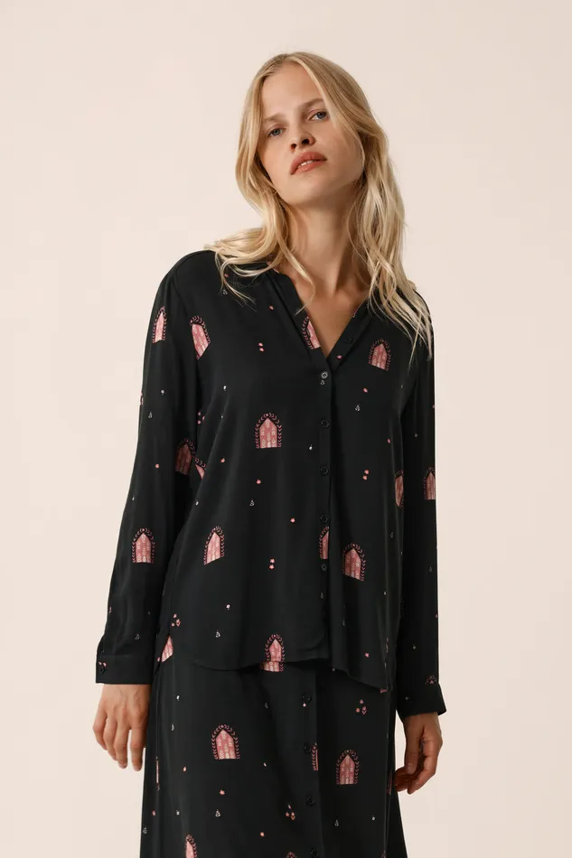 Women Shirt Romi Kasba Chemise Viscose Multicolore Des Petits Hauts Blouses Shirts and Tops