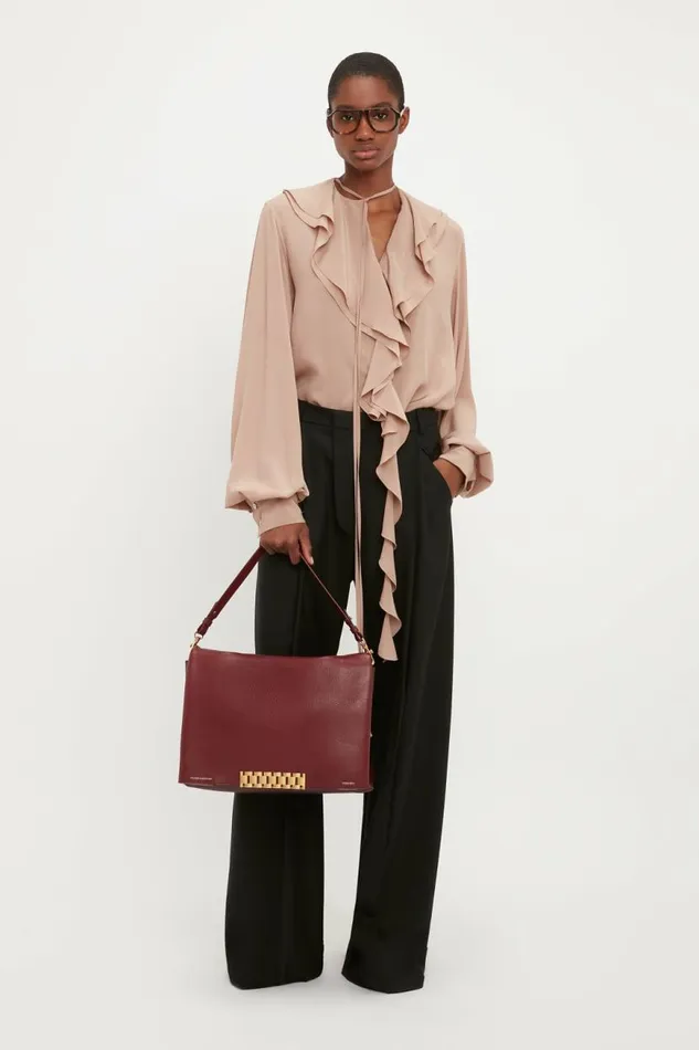 Women Shirts and Tops Victoria Beckham Romantic Blouse In Taupe