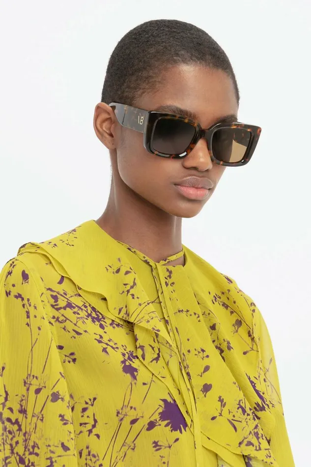 Women Shirts and Tops Victoria Beckham Romantic Blouse In Yellow Ochre