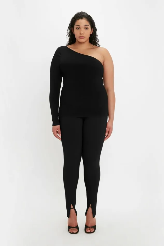 Women Shirts and Tops Victoria Beckham VB Body One Shoulder Top In Black