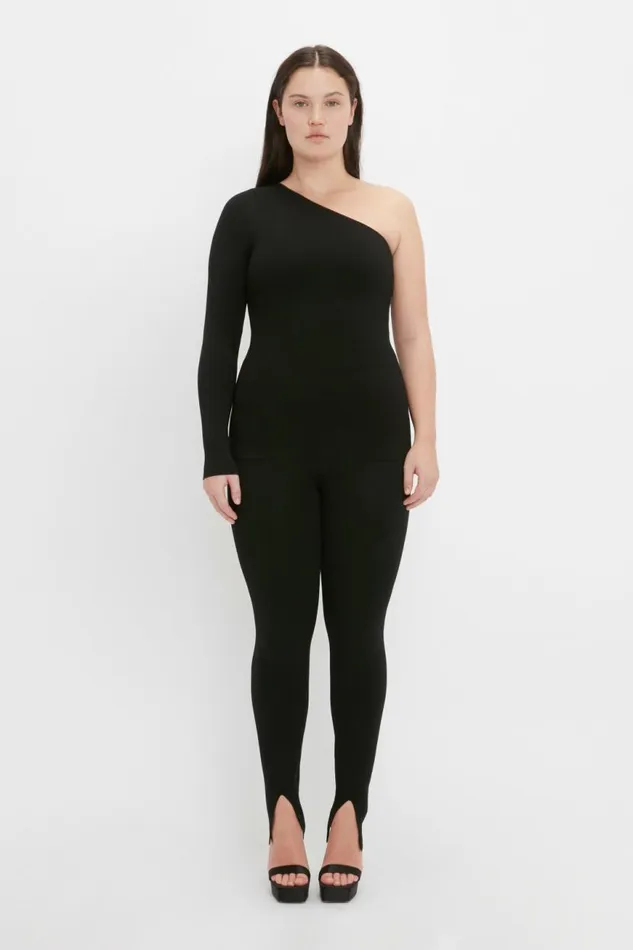 Women Shirts and Tops Victoria Beckham VB Body One Shoulder Top In Black