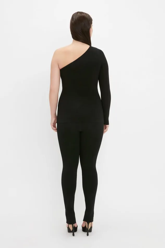 Women Shirts and Tops Victoria Beckham VB Body One Shoulder Top In Black