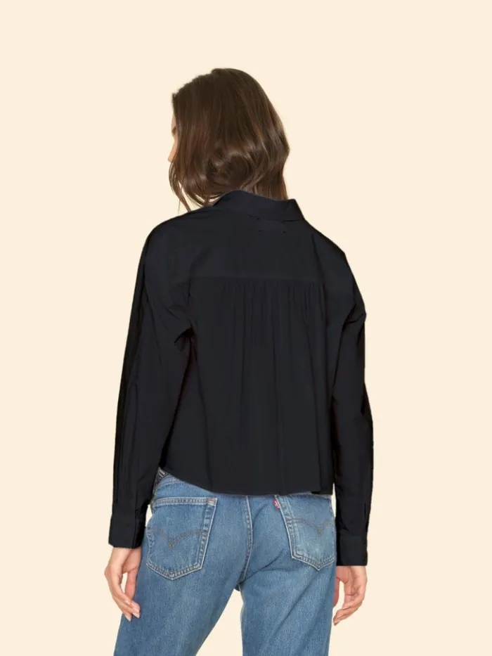 Women Shirts Xirena Jet Black Dawson Crisp Shirt