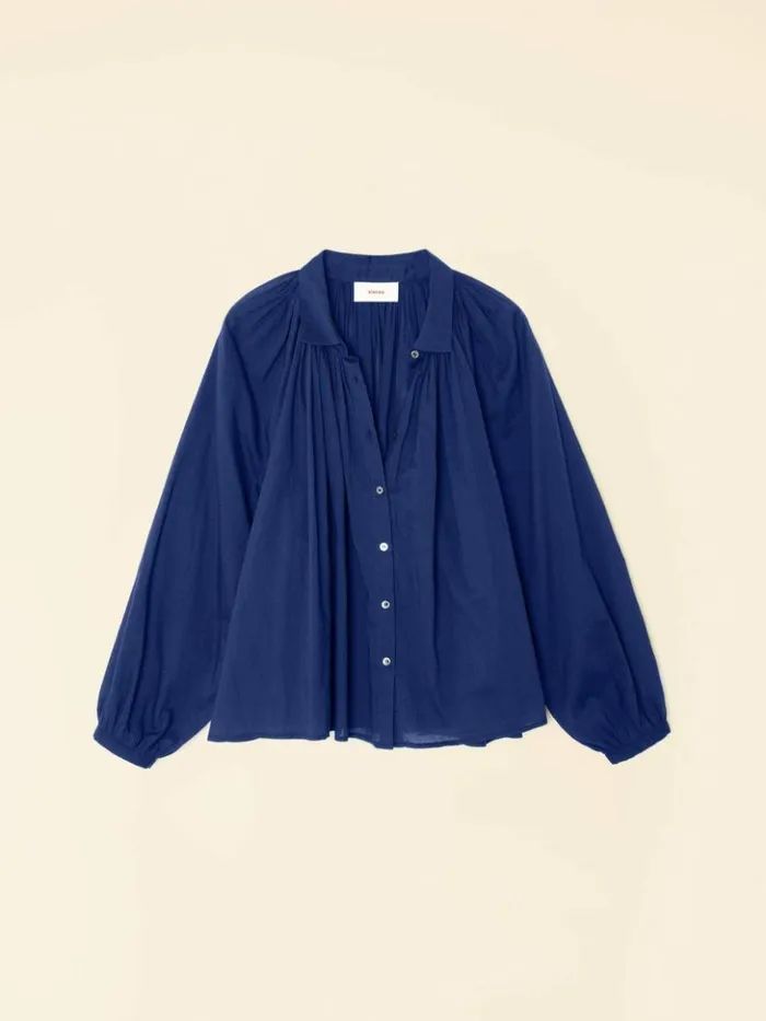 Women Shirts Xirena Marine Blue Fabienne Shirt