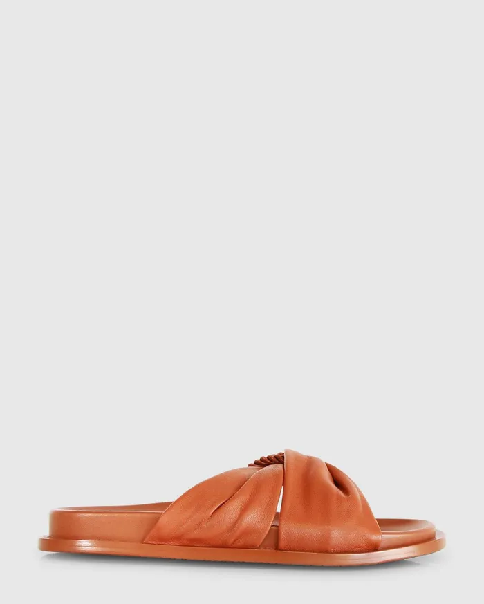Women Shoes Belle and Bloom Whitehaven Slide 8211 Camel