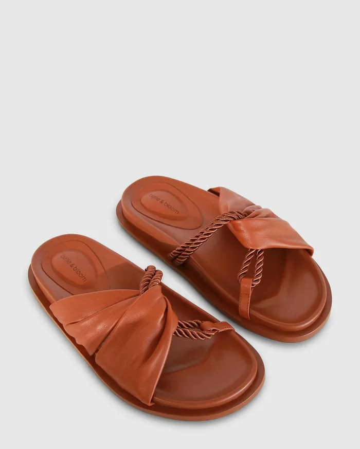 Women Shoes Belle and Bloom Whitehaven Slide 8211 Camel