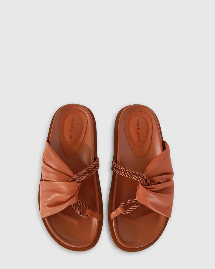 Women Shoes Belle and Bloom Whitehaven Slide 8211 Camel