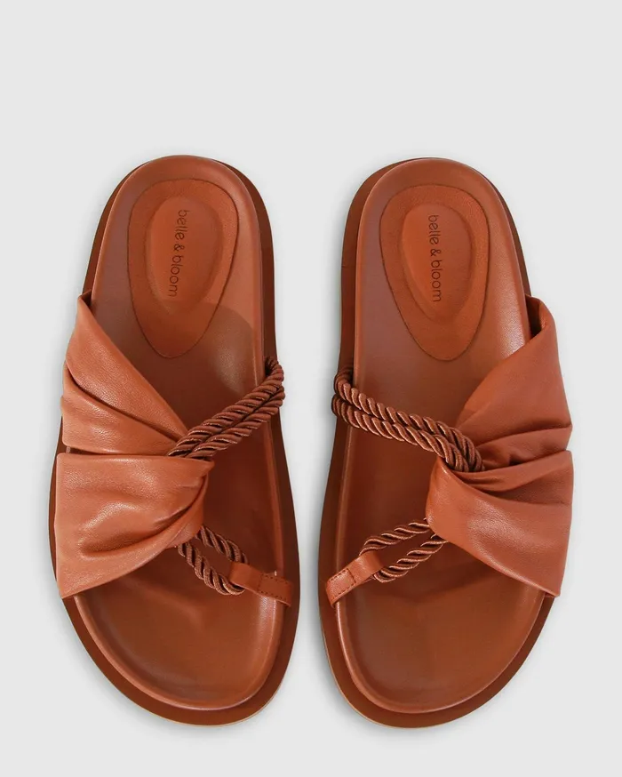 Women Shoes Belle and Bloom Whitehaven Slide 8211 Camel