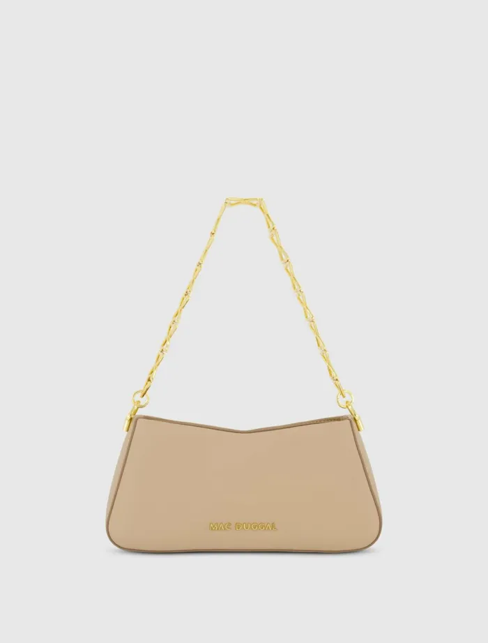 Women Shoulder Bags Mac Duggal Gold Strap Small Taupe Nappa Leather Shoulder Bag 8211 FINAL SALE Taupe Women Shoulder Bags Mac Duggal Gold Strap Small Taupe Nappa Leather Shoulder Bag 8211 FINAL SALE Taupe