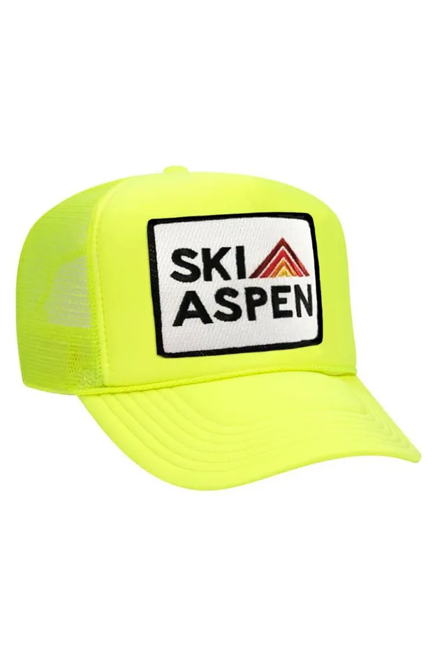 Women SKI ASPEN TRUCKER HAT Aviator Nation TruckerHats Women SKI ASPEN TRUCKER HAT Aviator Nation TruckerHats