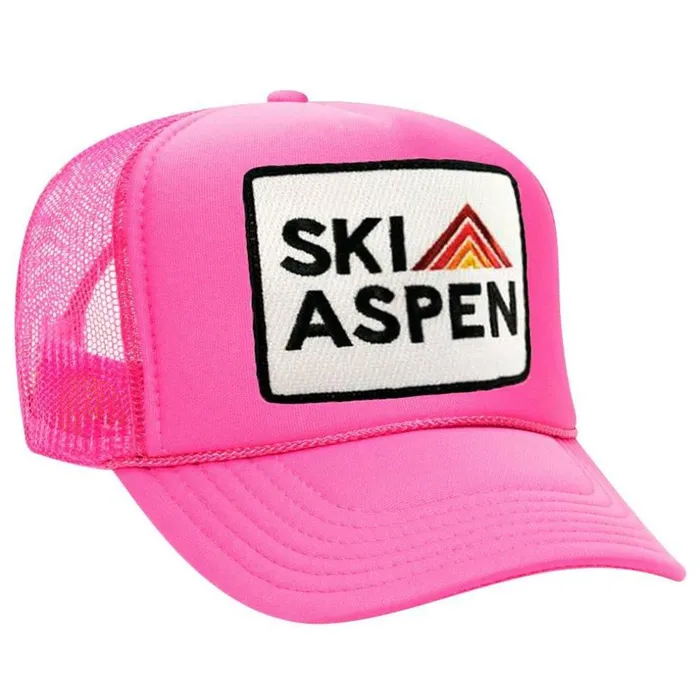 Women SKI ASPEN TRUCKER HAT Aviator Nation TruckerHats Women SKI ASPEN TRUCKER HAT Aviator Nation TruckerHats