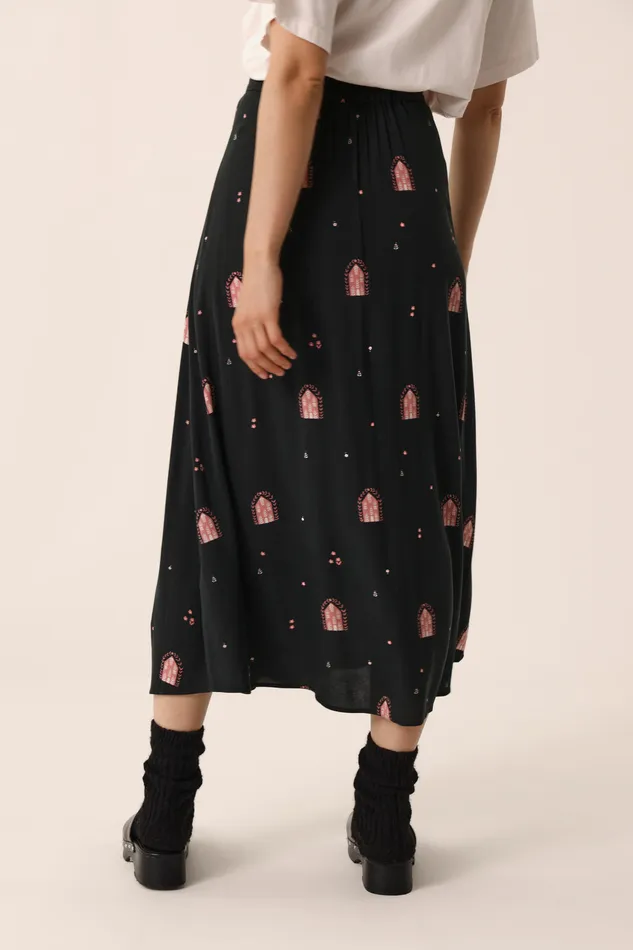 Women Skirt Romina Kasba Jupe Viscose Multicolore Des Petits Hauts Dresses and Skirts