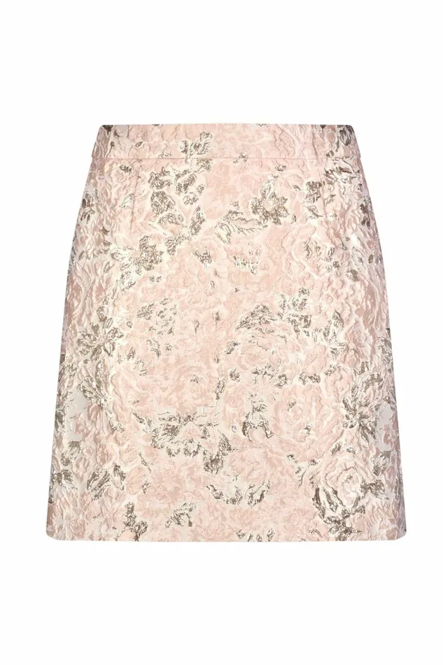 Women Skirts Mac Duggal Brocade Mini Skirt Blush Multi
