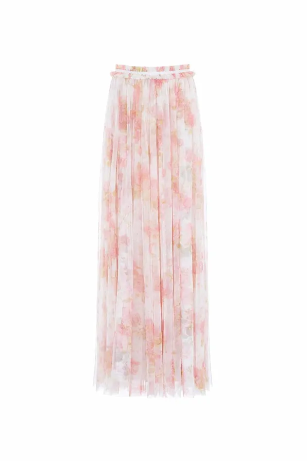 Women Skirts Needle and Thread Rose Bluebell Maxi Skirt Pink
