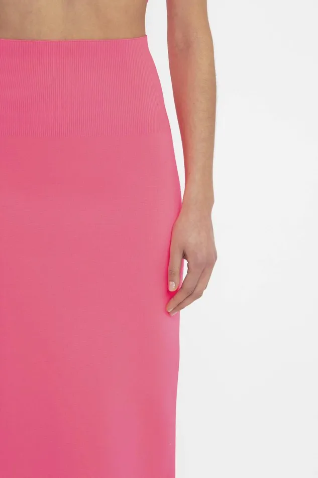 Women Skirts Victoria Beckham VB Body Fitted Midi Skirt In Pink