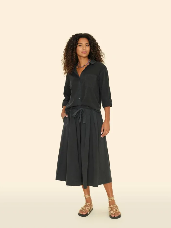 Women Skirts Xirena Washed Black Bellan Twill Skirt