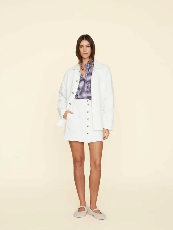 Women Skirts Xirena White Sydelle Denim Skirt
