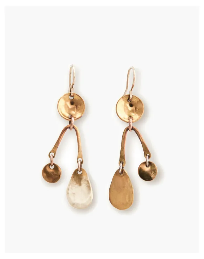 Women SLANTT Petite Astrild Earrings Brass Madewell Earrings Women SLANTT Petite Astrild Earrings Brass Madewell Earrings