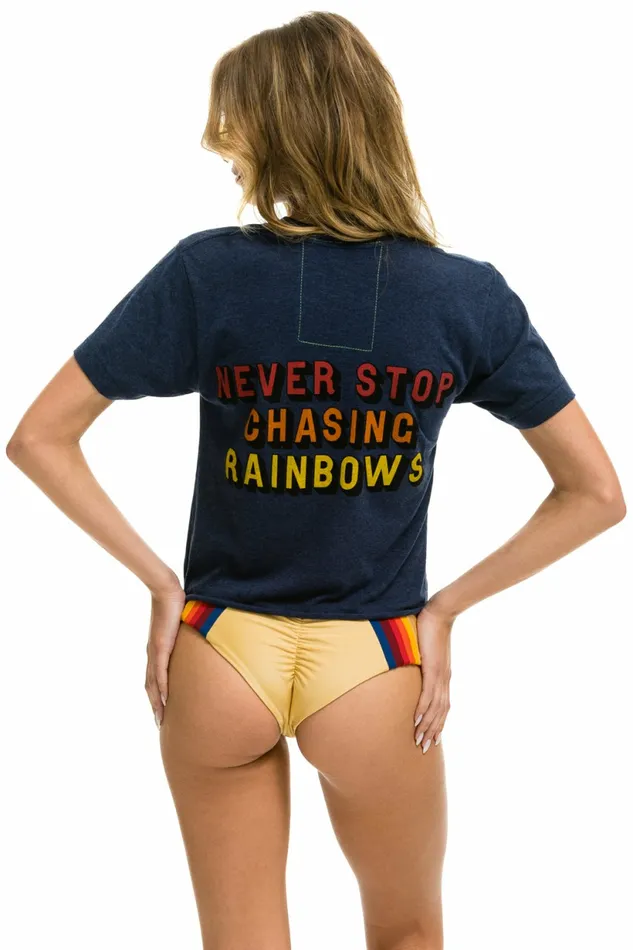 Women SMILEY CHASING RAINBOWS BOYFRIEND TEE 8211 NAVY Aviator Nation BoyfriendTees Women SMILEY CHASING RAINBOWS BOYFRIEND TEE 8211 NAVY Aviator Nation BoyfriendTees