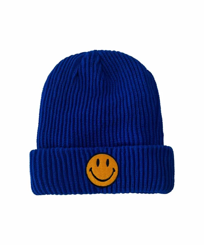 Women SMILEY RIB BEANIE 8211 ROYAL Aviator Nation Beanies
