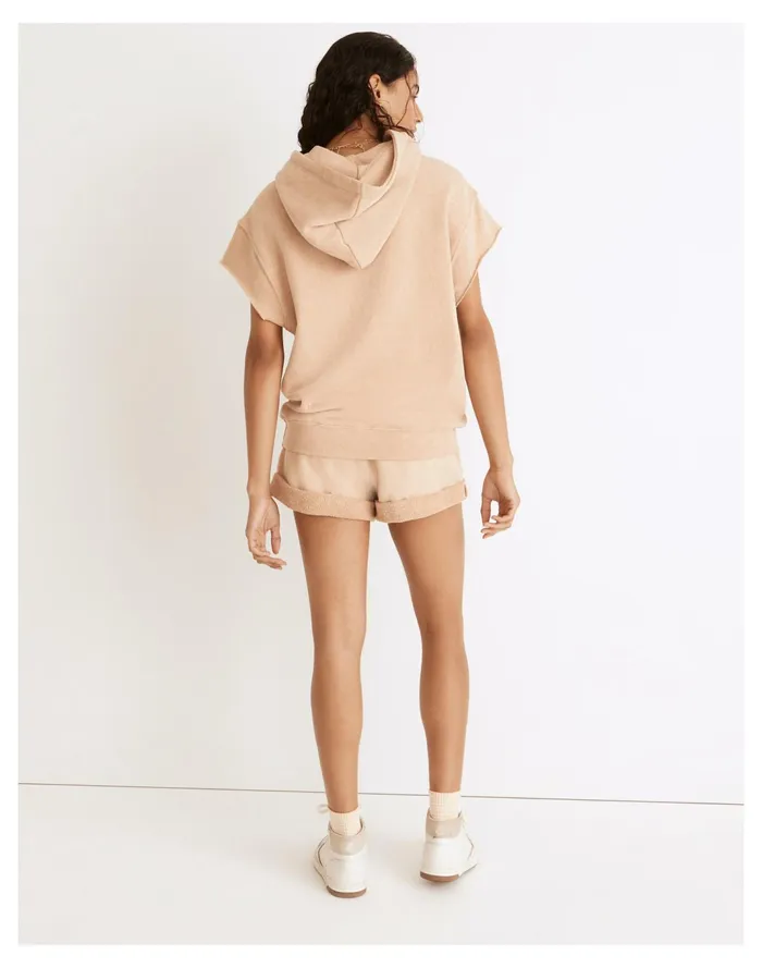Women Splits59 French Terry Kitty Short Sleeved Hoodie Sweatshirt Washed Beige Madewell Sweatshirts and Sweatpants Women Splits59 French Terry Kitty Short Sleeved Hoodie Sweatshirt Washed Beige Madewell Sweatshirts and Sweatpants