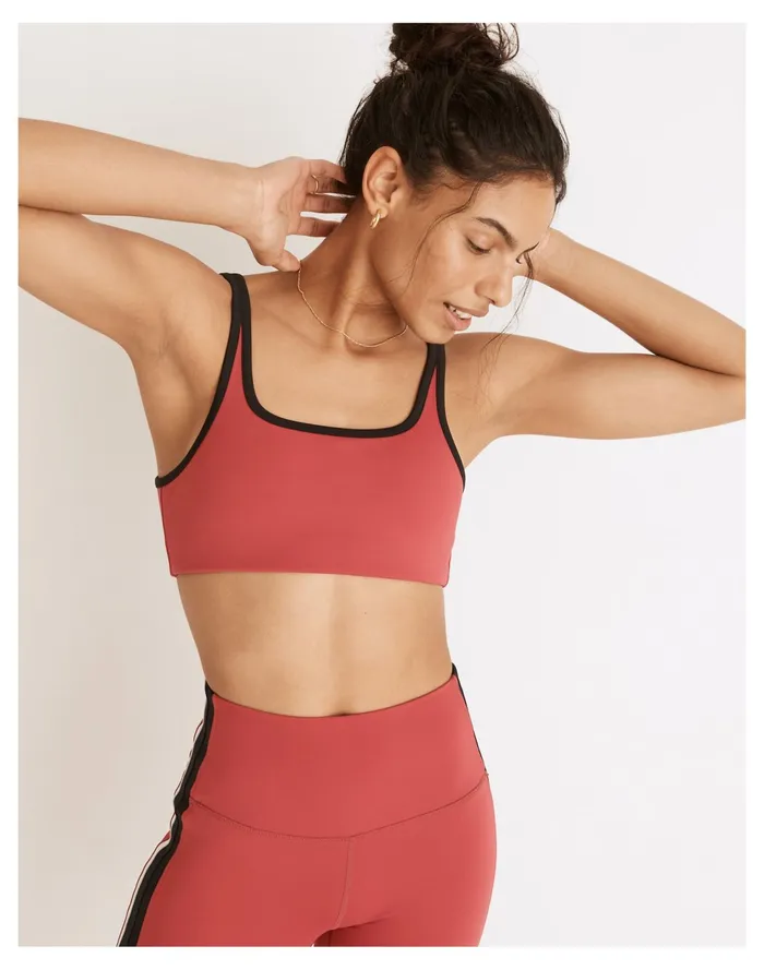 Women Splits59 Recycled Techflex Cait Sports Bra Lychee Madewell Activewear