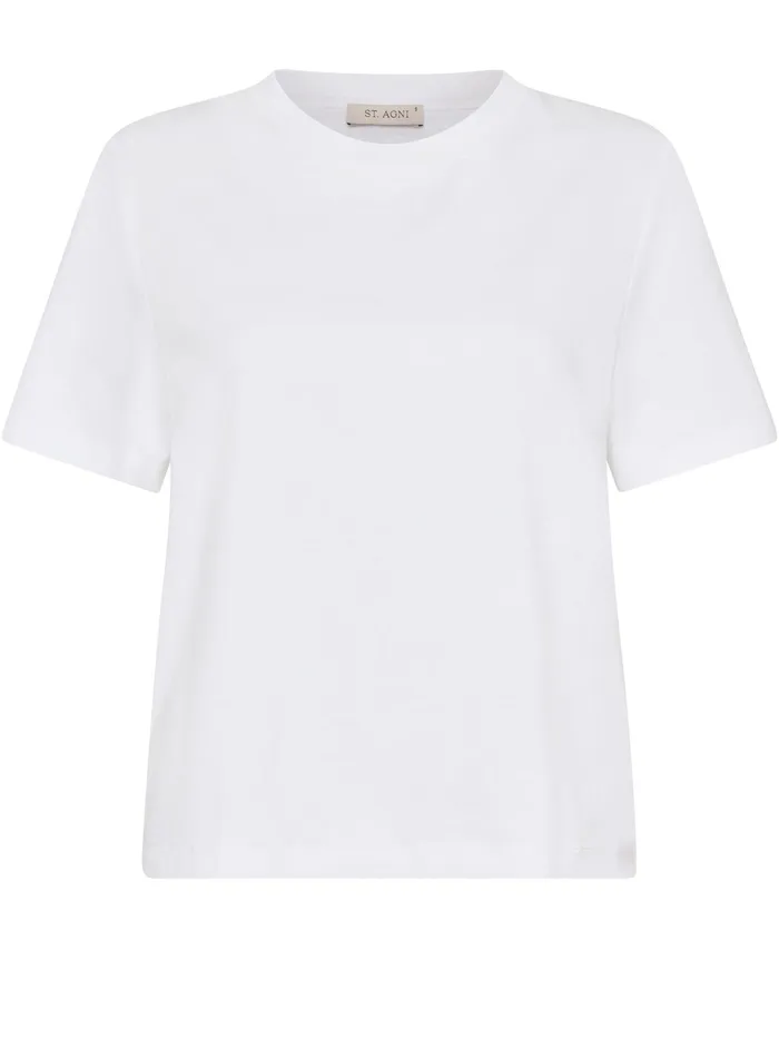 Women St Agni 8211 Organic Cotton Classic Tee In White The UNDONE Tops