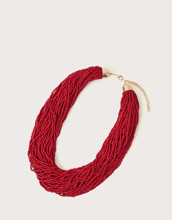 Women Statement Layered Bead Necklace Monsoon Jewellery and Hair