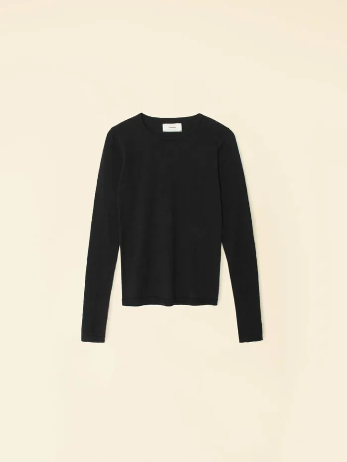 Women Sweaters and Jackets Xirena Black Crewe Sweater