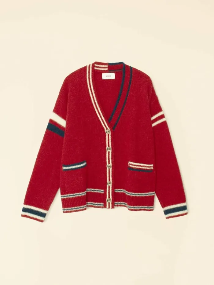 Women Sweaters and Jackets Xirena Red Blue Carey Cardigan