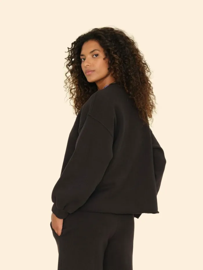 Women Sweats and Tees Xirena Black Honor Sweatshirt