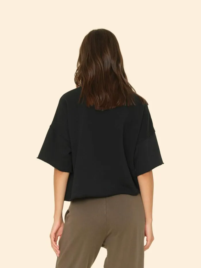 Women Sweats and Tees Xirena Black Romeo Sweatshirt