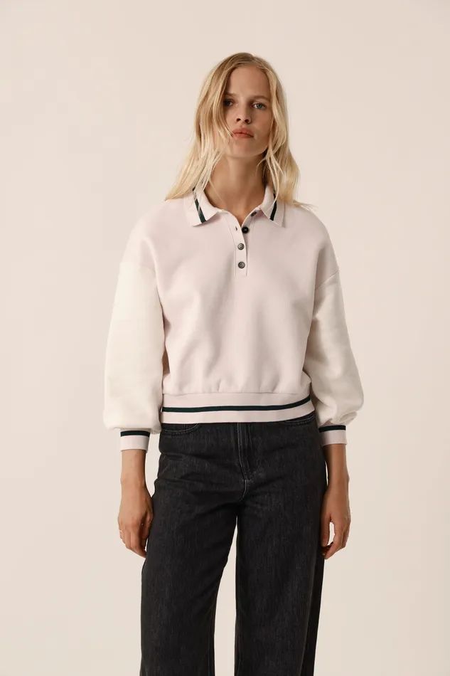 Women Sweatshirt Joeko CremeArctique Sweat Coton Blanc Des Petits Hauts TShirts and Sweatshirts Women Sweatshirt Joeko CremeArctique Sweat Coton Blanc Des Petits Hauts TShirts and Sweatshirts