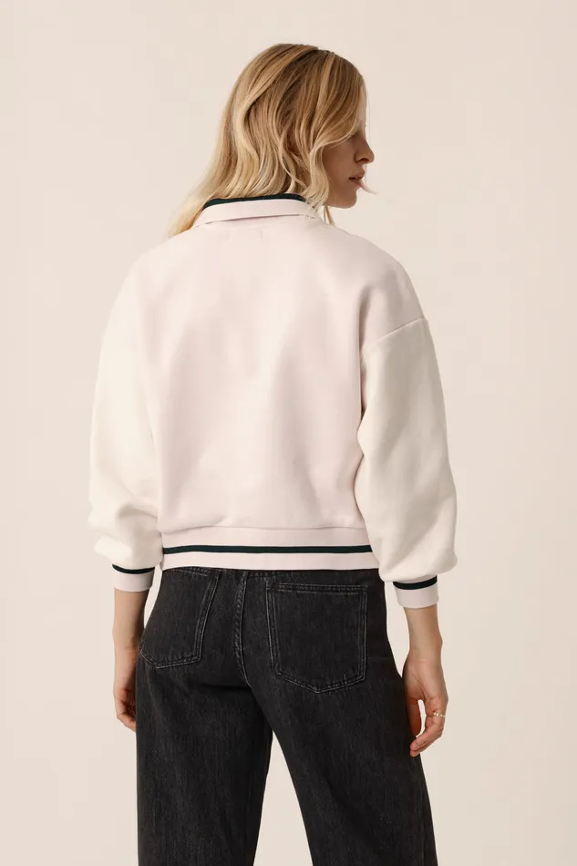 Women Sweatshirt Joeko CremeArctique Sweat Coton Blanc Des Petits Hauts TShirts and Sweatshirts
