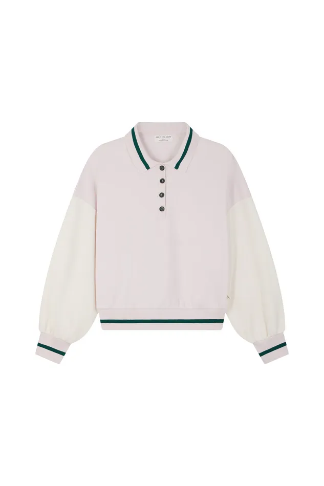 Women Sweatshirt Joeko CremeArctique Sweat Coton Blanc Des Petits Hauts TShirts and Sweatshirts