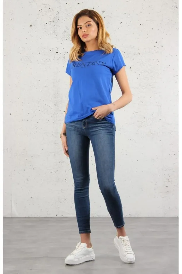 Women TShirt 034Brentiny034 Blue Brentiny Paris TShirts