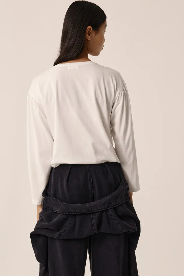 Women TShirt Janana Ecru TShirt Coton Blanc Des Petits Hauts TShirts and Sweatshirts