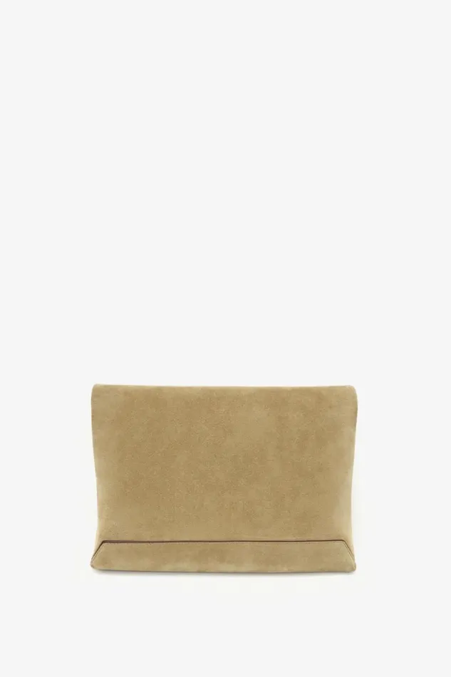 Women The Chain Pouch Victoria Beckham Chain Pouch With Strap In Lichen Green Suede